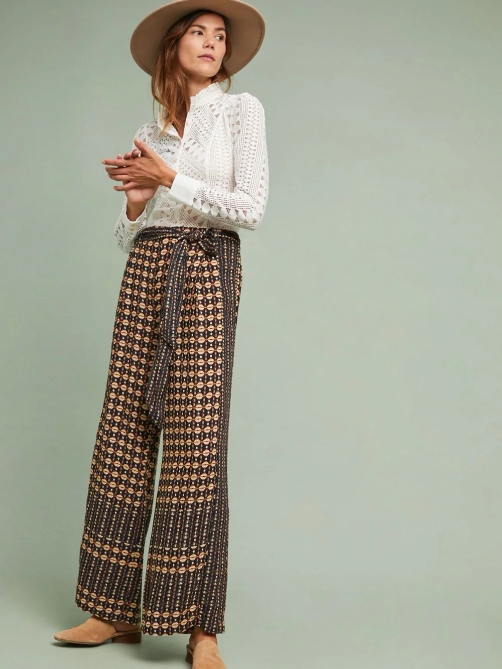 Anthropologie Laced Buttondown